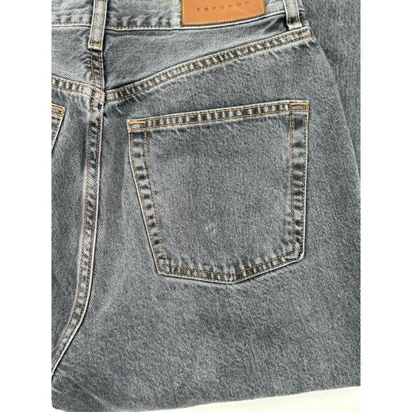Topshop Editor Gray Denim Women's Jeans Button Fly W20 L29 - Picture 9 of 12